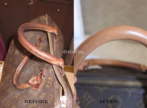 clean lv bag handles